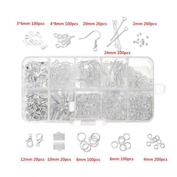 Ornament Accessories Suit Beads Lobster Buckle Clip Single Ring Material Set Box - Image 4