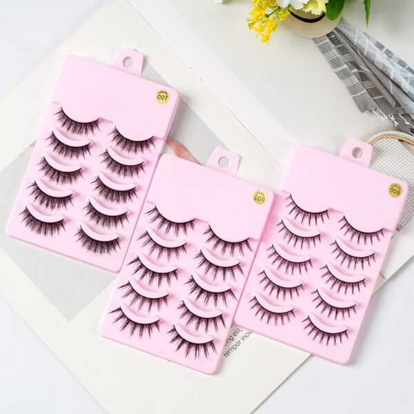 5 Pairs Manga Lashes New Arrival Anime Cosplay Natural Wispy  Korean Makeup Artificial False Eyelashes - Image 10