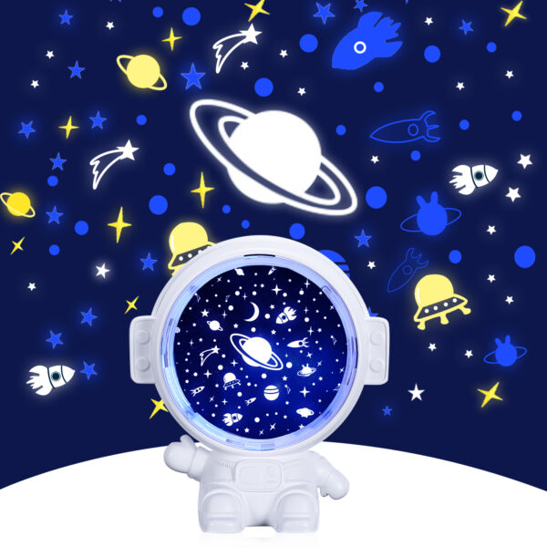 Galaxy Star Projector Starry Sky Night Light Astronaut Lamp Room Decr Gift Child Kids Baby Christmas Spaceman Projection - Image 7