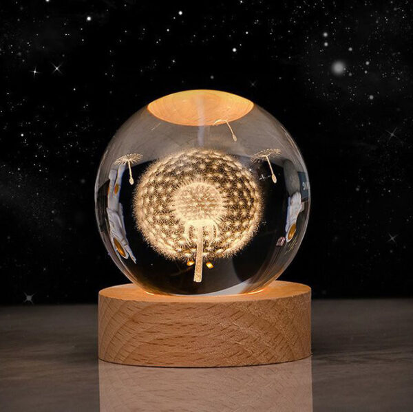 Luminous Starry Sky And Planets Moon Moon Crystal Ball Small Night Lamp Projection Ambience Light Creative Gift New Strange Gift - Image 7