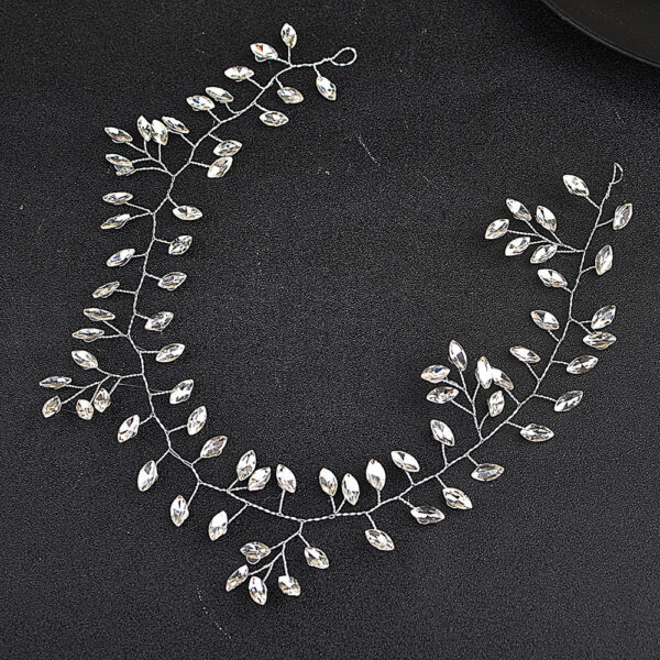 Horse Eye Silver Flexible Chain Headband Headwear Wedding - Image 5