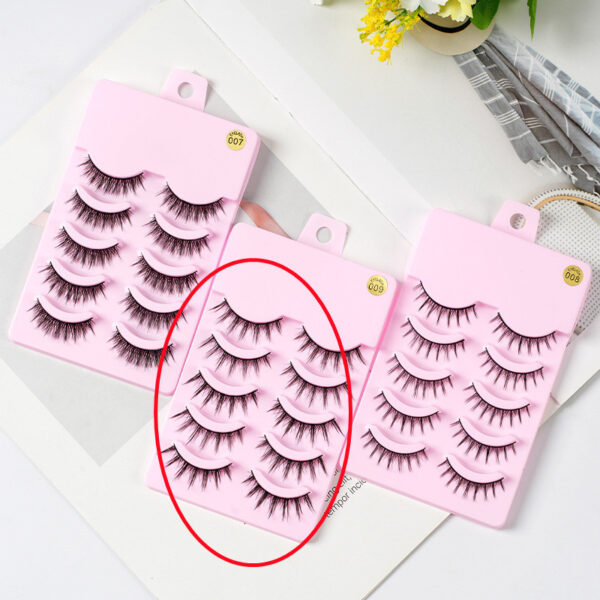 5 Pairs Manga Lashes New Arrival Anime Cosplay Natural Wispy  Korean Makeup Artificial False Eyelashes - Image 4