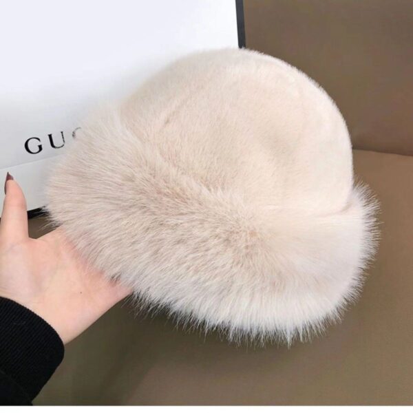 Hat Female Fur Fluffy Plush Warm - Image 2