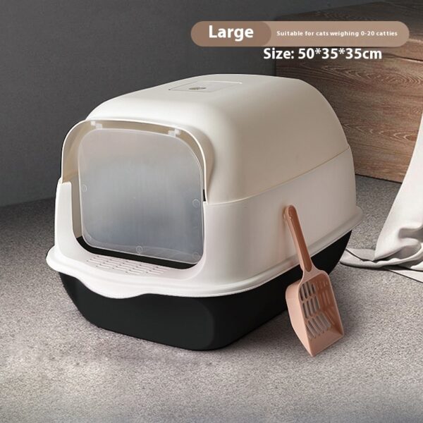 Litter Box Fully Enclosed Cat Toilet - Image 10