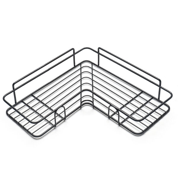 Bathroom Shelf Corner Frame Shower Wrought Iron Kitchen Accessories Storage Rack Holder Bathroom Shelves Bathroom Equipment - Image 5