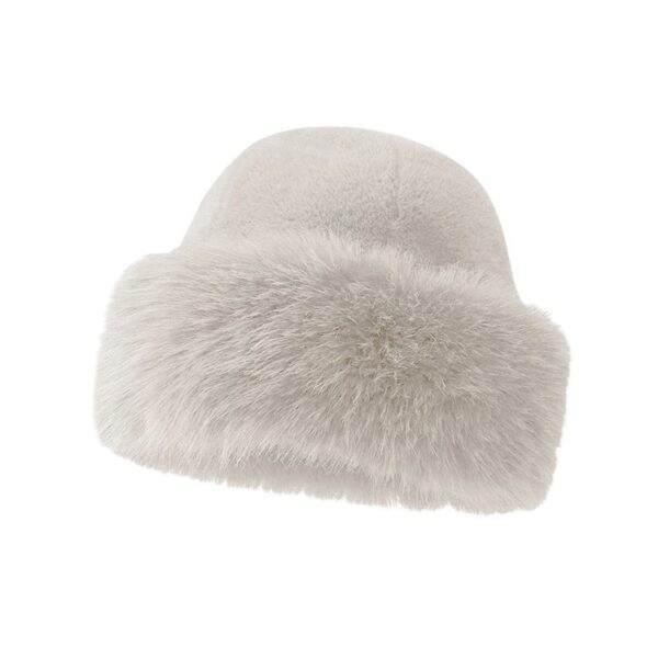 Hat Female Fur Fluffy Plush Warm - Image 4