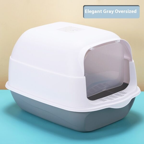 Litter Box Fully Enclosed Cat Toilet - Image 5