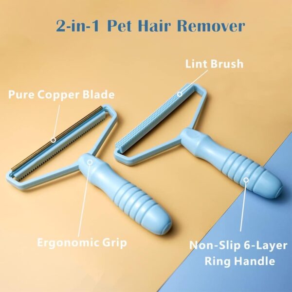 Portable Fabric Shaver Pet Hair Remover  Manual Lint Remover Dog Hair Remover Tool Removing  Dust From Clothing Carpet Furniture Blankets - Image 3