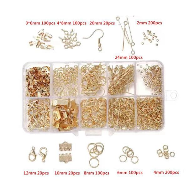 Ornament Accessories Suit Beads Lobster Buckle Clip Single Ring Material Set Box - Image 8