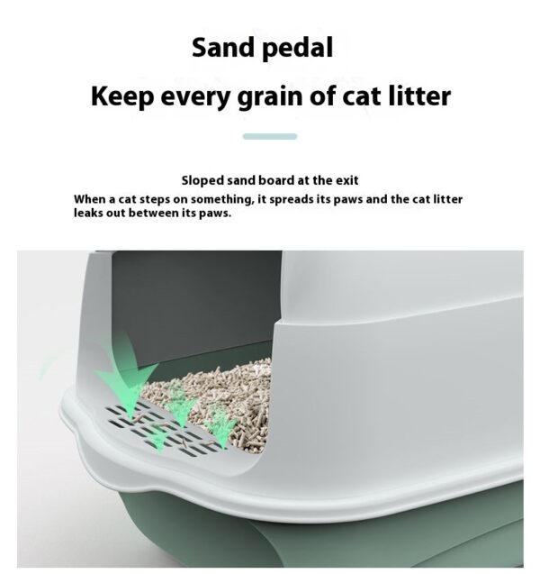 Litter Box Fully Enclosed Cat Toilet - Image 6