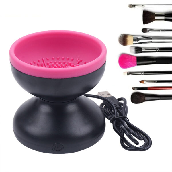 Electric Makeup Brush Cleaner Machine Portable Automatic USB Cosmetic Brush Cleaner Tools For All Size Beauty Makeup Brushes Set - Image 7