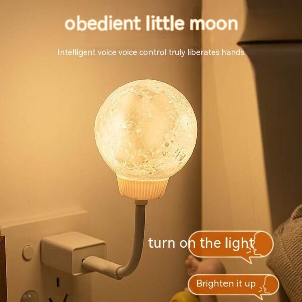 Voice Control Bedroom Usb Moon Light - Image 10