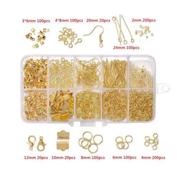 Ornament Accessories Suit Beads Lobster Buckle Clip Single Ring Material Set Box - Image 5