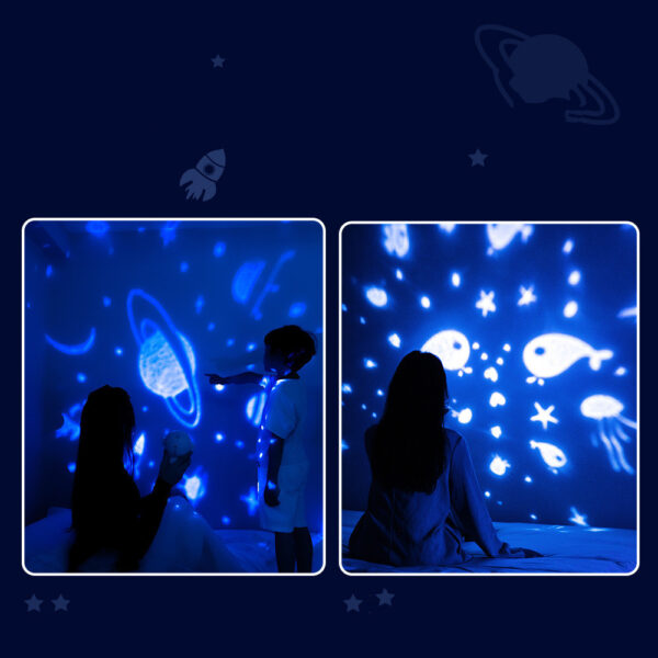 Galaxy Star Projector Starry Sky Night Light Astronaut Lamp Room Decr Gift Child Kids Baby Christmas Spaceman Projection - Image 6