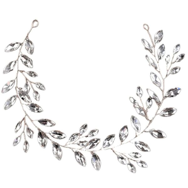 Horse Eye Silver Flexible Chain Headband Headwear Wedding - Image 7